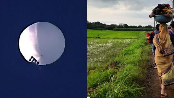 கர்நாடகாவில் விழுந்த ராட்சத பலூன்.. உள்ளே திறந்து பார்த்தால் ஷாக்.. சீனாவின் உளவு பலூனா? அதிர்ச்சி