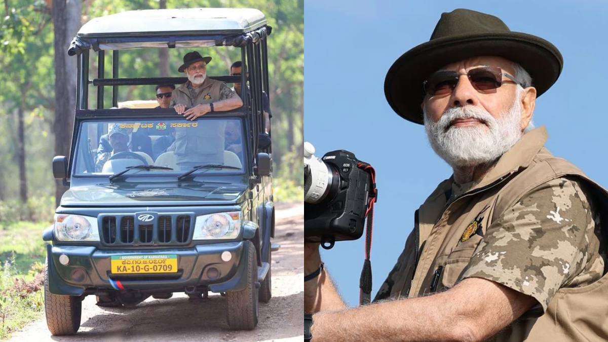 சவாரியில் கவனம் ஈர்த்த பிரதமர் மோடியின் டீசர்ட்..  திருப்பூரில் தயாரித்ததாமே!சிறப்பே இதுதான்.. அடடே