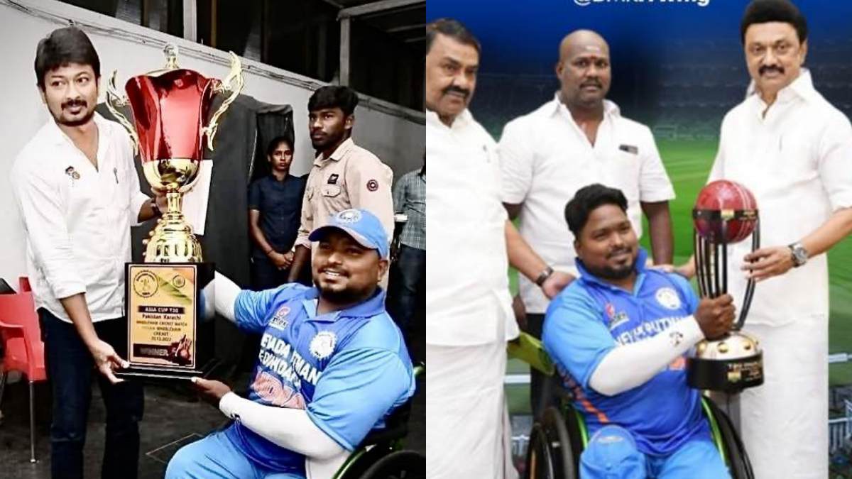 உதயநிதிக்கு ஒரு கோப்பை.. முதல்வருக்கு ஒரு கோப்பை.. எப்படி ஏமாத்திருக்காரு.. வினோத் பாபுவின் லீலைகள் | how disabled cricket player cheats chief Minister Stalin and ...