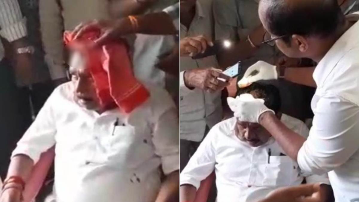 பிரசாரம்.. காங்கிரஸ் மாஜி துணை முதல்வரின் மண்டை உடைந்தது.. ரத்தம் சொட்ட சொட்ட ஓட்டம்.. பரபரப்பு 