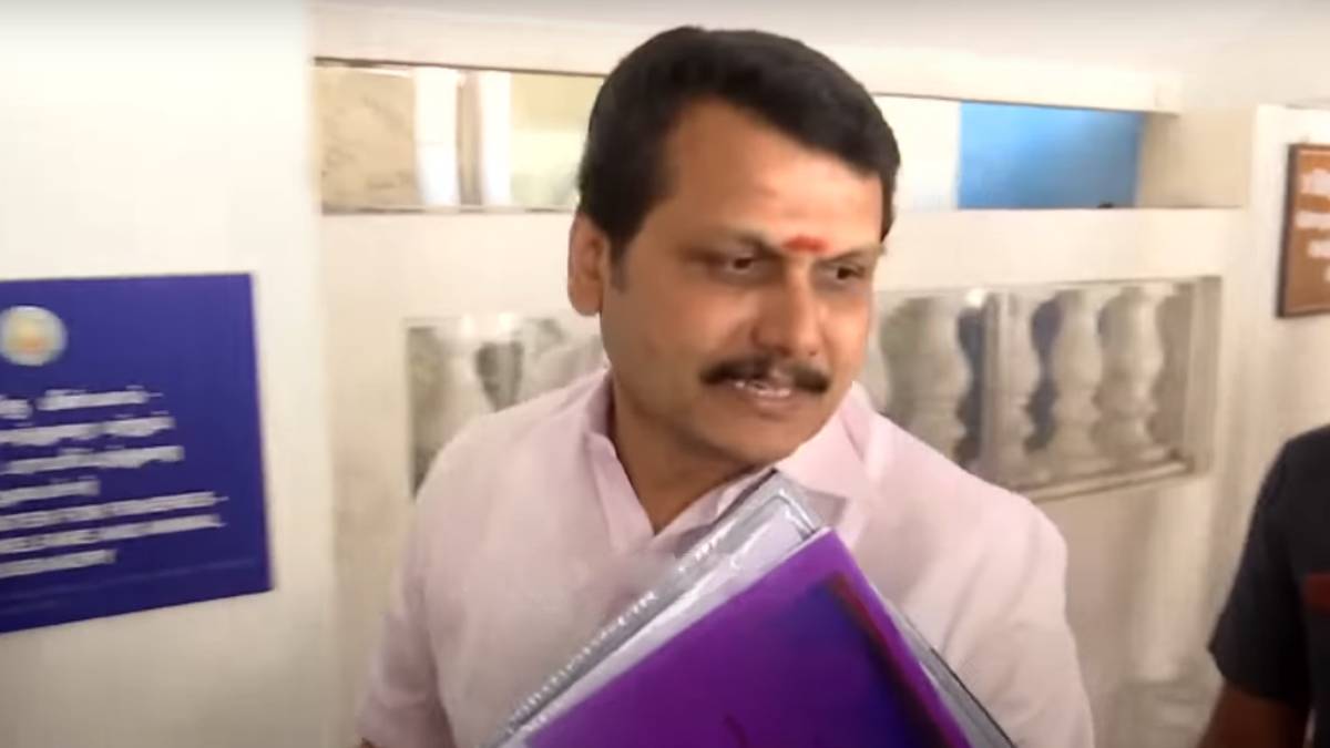 Minister senthil balajis cool reply to press while IT raid in many places 