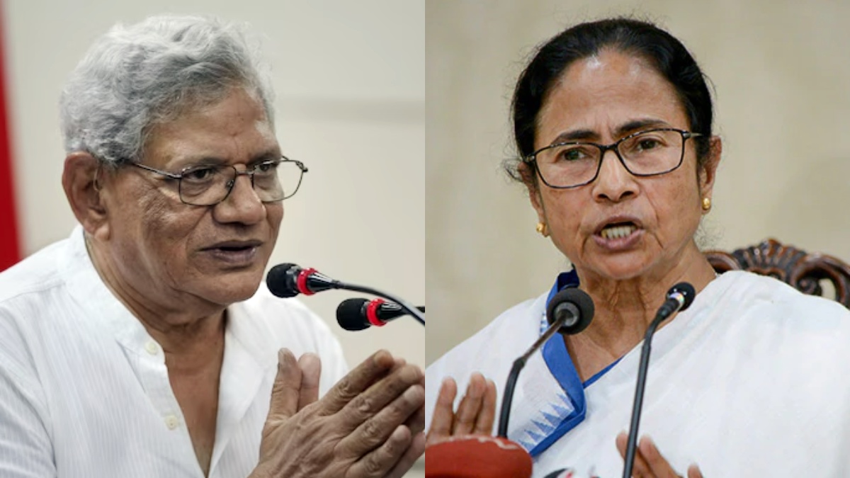  அதெப்படி யெச்சூரி அப்படி பேட்டி கொடுக்கலாம்? பெங்களூரு கூட்டத்திலேயே முறைத்து கொண்டிருக்கும் மமதா!