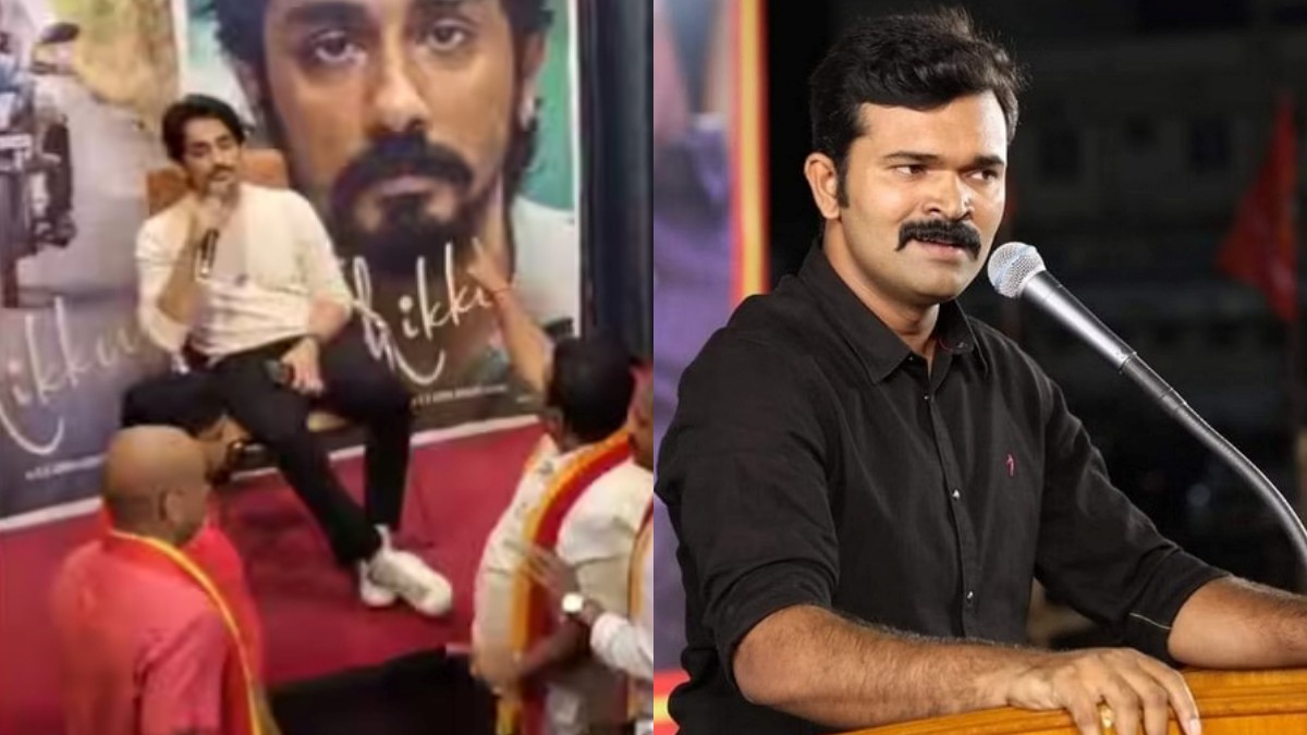  சித்தார்த்துக்கு எதிர்ப்பு-  ஒரு கன்னட படம் கூட தமிழ்நாட்டில் ஓடாது- 'சாட்டை துரைமுருகன்' வார்னிங்