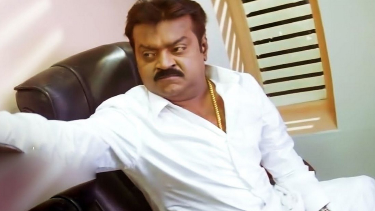 பெரிய ஆளா நீ! வாடா பார்ப்போம்! கையில் இரும்பு கம்பியுடன் வாட்டாள் நாகராஜை விரட்டியடித்த  விஜயகாந்த் 