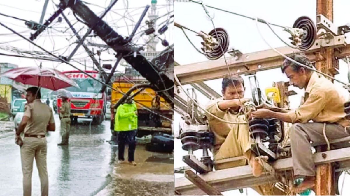 மின்னல் வேகத்தில் மின்சார வாரியம்! மழையால் சென்னையில் 8 மின்பாதைகள்