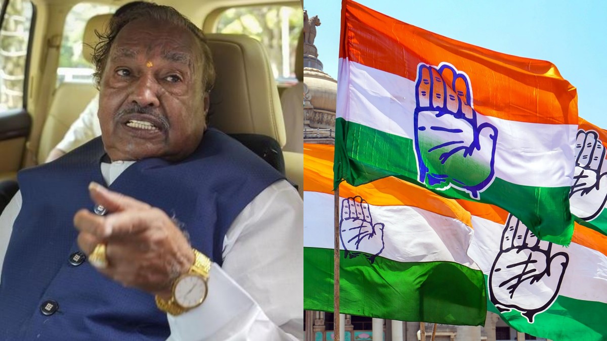 தனிநாடு விவகாரம்: வீட்டுக்கு வர்ரேன்..சுட்டுக் கொல்லுங்க..பாஜக ஈஸ்வரப்பாவுக்கு காங். எம்பி சவால் 