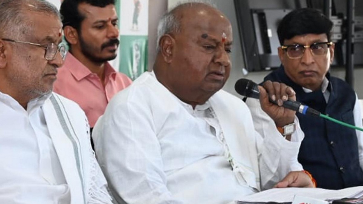கர்நாடகா கட்சிகள் தேர்தல் அறிக்கையில் மேகதாது அணை.. தமிழகத்துக்கு எதிராக தூண்டிவிடும் தேவகவுடா! 