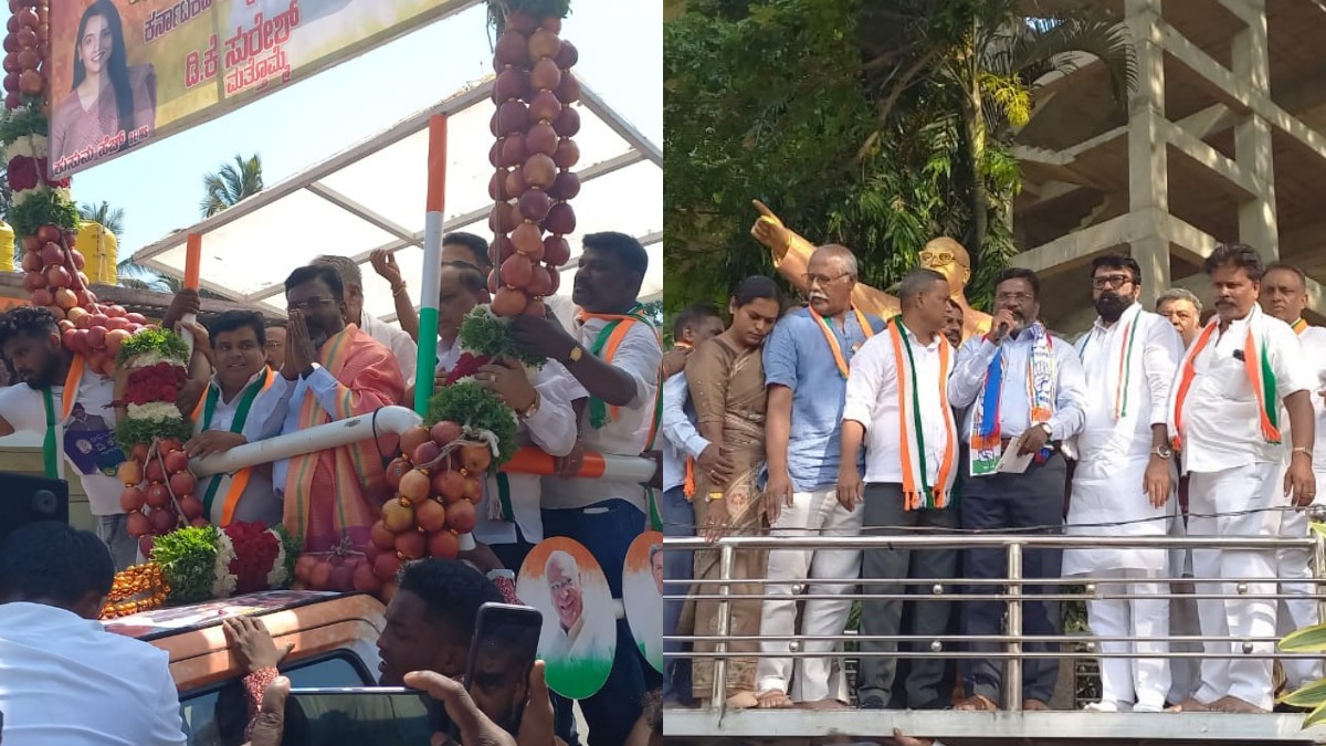 ‛‛டிகே சிவக்குமார் தம்பிக்காக களமிறங்கிய திருமா’’.. கர்நாடகாவில் காங்கிரஸ் வெல்ல சூறாவளி பிரசாரம் 