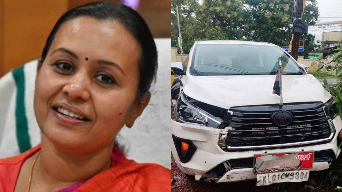 விபத்தில் சிக்கிய கேரள அமைச்சர் வீணா ஜார்ஜ்.. நிலச்சரிவு மீட்பு பணிகளை பார்வையிட சென்றபோது சோகம்!
