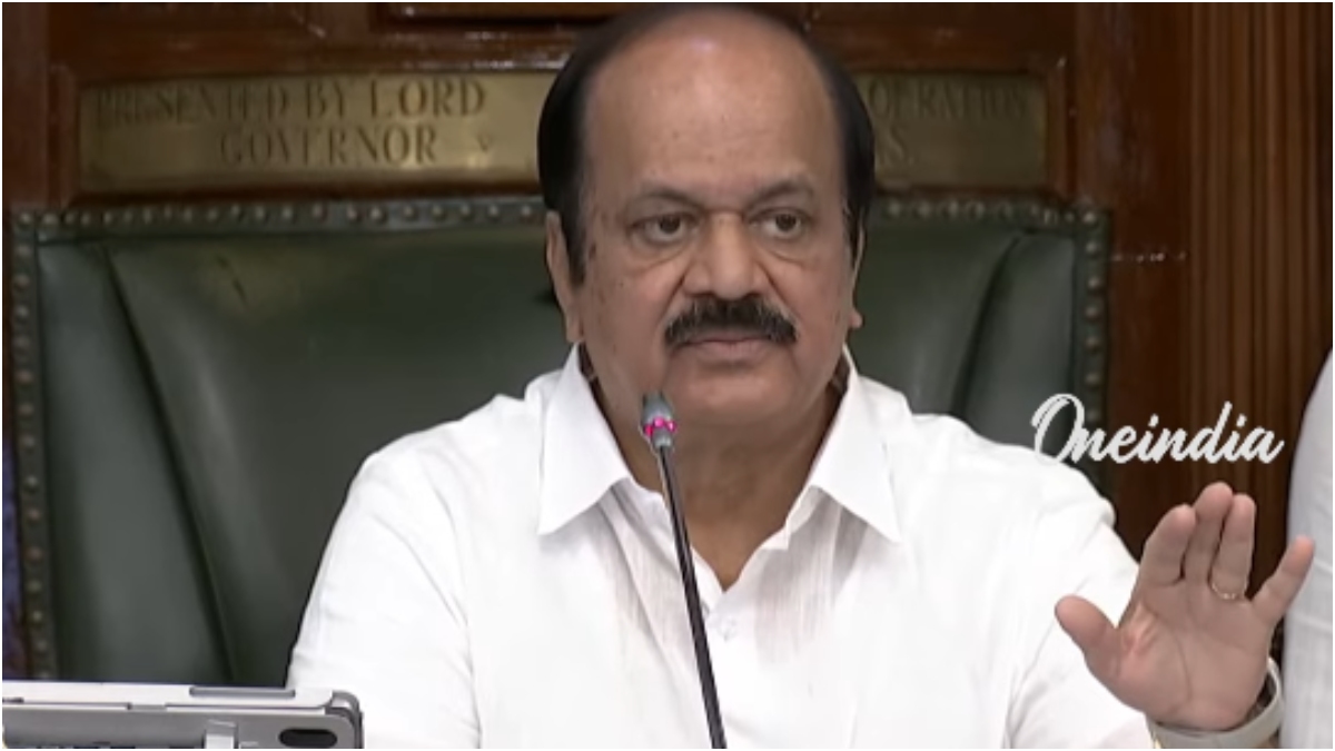 உதயநிதியின் திருத்தம் - சபாநாயகர் விளக்கம்
