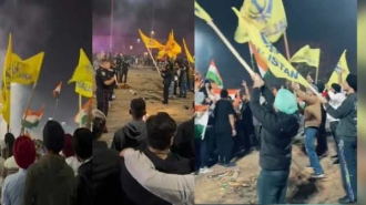 திடீரென திரண்ட 500 பேர்.! காலிஸ்தான் ஜிந்தாபாத் vs ஜெய் ஸ்ரீராம்..! மாறி மாறி எழுந்த கோஷம்! பரபரப்பு