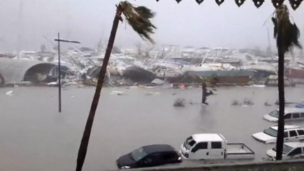 கரீபியன் தீவுகளில் பேரழிவை உருவாக்கிய இர்மா சூறாவளி : 7 பேர் பலி