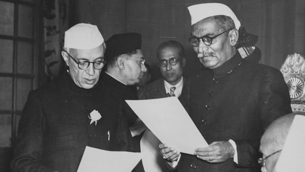 ஜவஹர்லால் நேருவும், டாக்டர் ராஜேந்திர பிரசாத்தும்