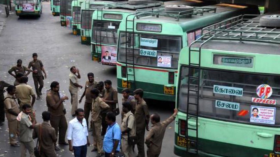 போக்குவரத்து ஊழியர்கள் வேலைநிறுத்தம் - பொதுமக்கள் அவதி (புகைப்படத் தொகுப்பு)