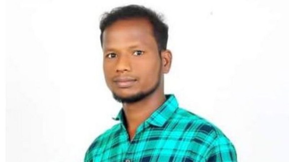 உயிரிழந்த மீனவர் ராஜ்கிரண்