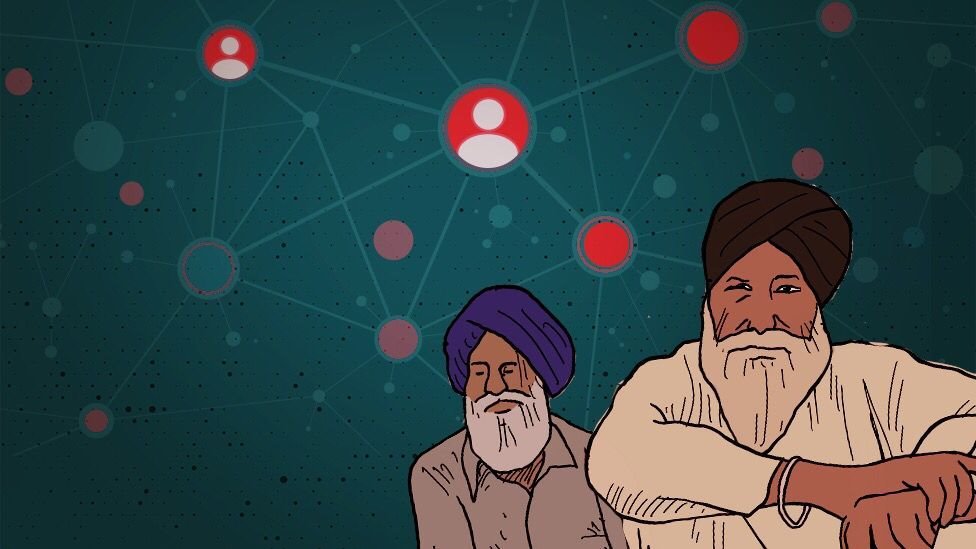 Fake social media profiles targetting sikh people on Farmers protest