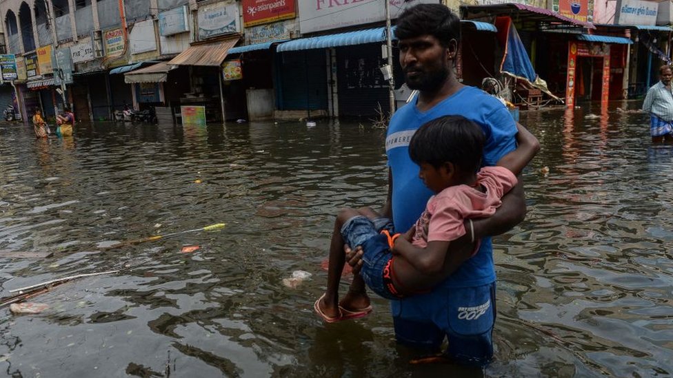 Tamilnadu rain: flood in tuticorin, Chennai and Thiruvarur