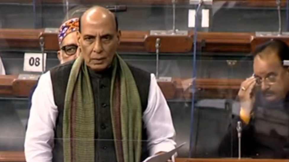 இந்திய பாதுகாப்பு அமைச்சர் ராஜ்நாத் சிங்