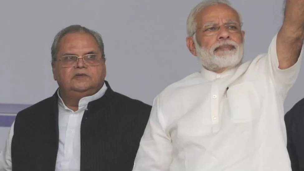 Prime Minister Narendra Modi and Meghalaya Governor Satya Pal Malik